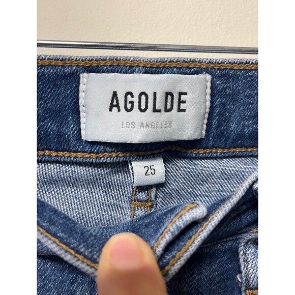 AGOLDE Sophie Mid Rise Skinny in Tame, Sz 25 - Picture 10 of 12